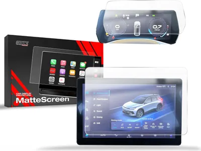 Produktbild von Matte Autodisplayfolie 2in1 für BAIC BEIJING 5 (2023-2025), Grizz Protector