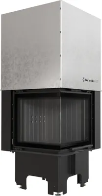 Immagine prodotto di Caminetto in acciaio KRATKI VNL 480/480 8 kW Ø 200 Lift-up nero thermotec