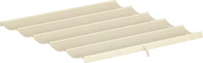 Produktbild von Ersatzdach für 3 x 3 m Pergola, einziehbar, mit Regenabflusslöchern, wetterfest, Polyester, Cremeweiß