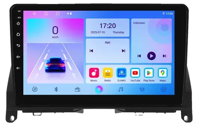 Obrázek produktu pro Autorádio, dotykový displej, multimediální stereo, kompatibilní s vozy Mercedes-Benz W204 C-Klasse S204 (2007-2010), GPS, T4CP (4jádrový procesor, 4G, 64GB)