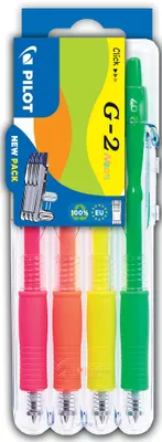 Immagine prodotto di PILOT 551669 Penna gel G2 07 Neon Set2Go, confezione da 4(S)