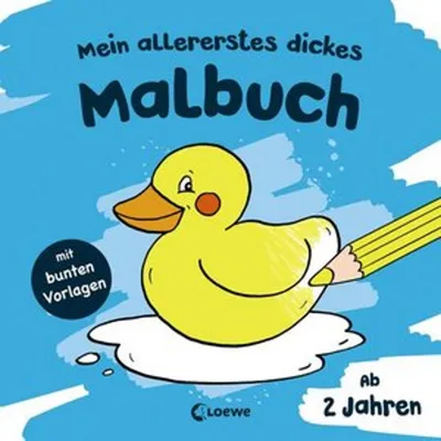 Produktbild von Mein allererstes dickes Malbuch (Badeente)