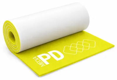 Produktbild von PD Media Schaumstoffplatte aus EVA 50 x 100 cm, 5 mm, Gelb, 5 Stück, selbstklebend – Moosgummi zum Basteln & für DIY