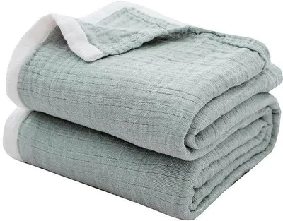Obrázok produktu pre Jemná mousselínová prikrývka do spálne alebo obývačky, 150 x 200 cm, vhodná na všetky ročné obdobia