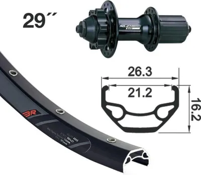 Produktbild von H-Rad 29" XLC EVO DC22LW 6-L. sw QR 32L Rodi Black Rock Disc 21-622 135mm VL ...