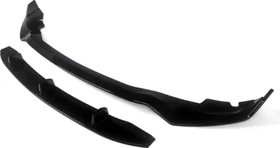 Image de Lèvre de pare-chocs avant, plastique ABS, ajustement sur mesure, NOIR