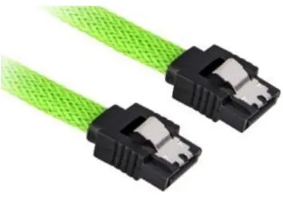 Produktbild von Sharkoon Sata 3, 0,45 m, SATA III, SATA 7-pin, SATA 7-pin, Männlich/Männlich, Schwarz, Grün