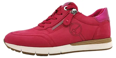 Image de Tamaris Comfort : chaussures pour femmes, modèle à lacets, couleur rose, style décontracté, adaptées aux semelles amovibles
