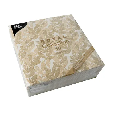 Produktbild von Servietten "ROYAL Collection" 1/4-Falz 40 cm x 40 cm sand "Nature"