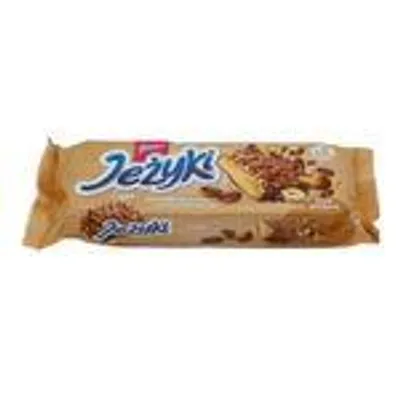 Goplana Jeżyki Café – Knusprige Kekse mit Kaffee, Nüssen und Milchschokolade – 140g