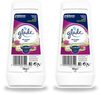 Produktbild von 2 x Glade Lufterfrischer Gel Relaxing Zen 150 g - Vorteilspackung - 2 Stücke