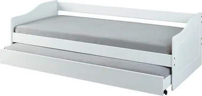Produktbild von Inter Link Funktionsbett MALTE 90x200 Weiß Massivholz