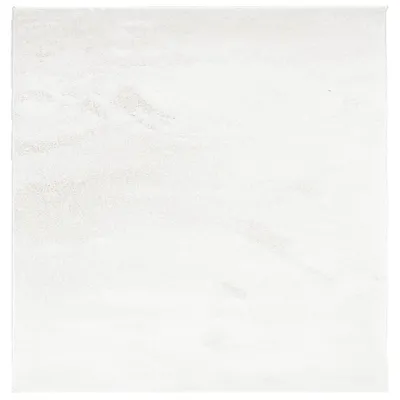 Produktbild von vidaXL Teppich OVIEDO Kurzflor Creme 120x120 cm