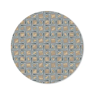 Produktbild von MuchoWow® Mauspad Mousepad Braun - Muster - Geometrie 50x50 cm - Mousepads - Maus Mat - Pad - Mausunterlage - Vinyl
