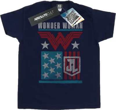 Produktbild von DC Comics - "Justice League" T-Shirt für Herren BI31880 (3XL) (Marineblau)