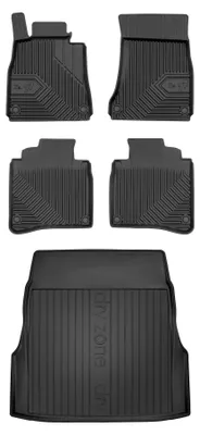 Produktbild von Gummimatten + Kofferraumwanne für Mercedes-Benz Klasa S W222 2013-2020 (Limousine) – Schwarz, passgenau – Wielganizator