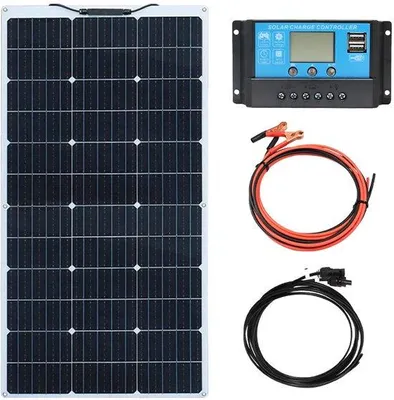 Obrázok produktu pre Flexibilný monokryštalický solárny modul 12 V, 100 W pre karavany