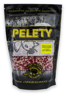 Zdjęcie produktu dla Carp Servis Václavík Pelety Fluo Feeder 700 g truskawka-czosnek