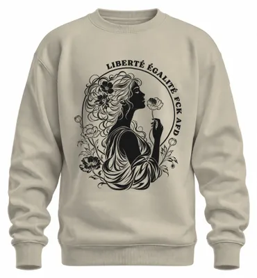 Productafbeelding van Liberté & Égalité: Sarcasme-trui, model pullover, natuurlijke kleur, maat S