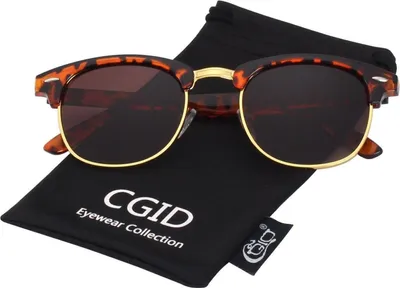 Produktbild von CGID Vintage Polarisierte Sonnenbrille | UV400 Schutz Halbrahmen für Damen & Herren