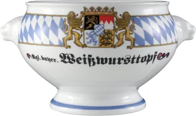 Produktbild von Compact Bayern - Löwenkopfterrine ohne Deckel 2,1 l aus Porzellan