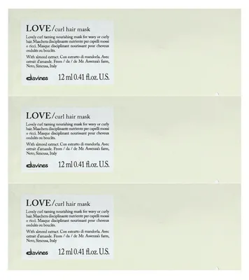 Productafbeelding van Davines, Love, Crème masker voor haarverzorging, 12 stuks, 12 ml