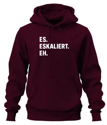 Imagen del producto de Sudadera con capucha uni, diseño sarcástico y divertido, ideal para fiestas, despedidas de soltero/a o cumpleaños. Color burdeos, talla M