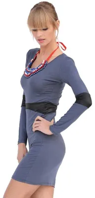 Produktbild von Damen Minikleid Dress Kleid; S/M; Grafit