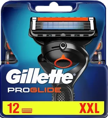 A package of Gillette ProGlide razor blades.