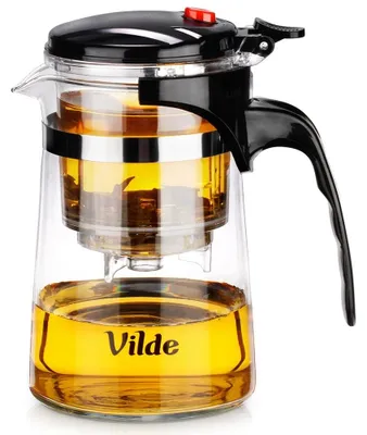 Produktbild von Teekanne aus Glas mit Teesieb, 600 ml, Borosilikatglas