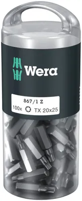 Image de Wera Bitgroßpackung (100 Stk.) 867/1 Z T 20 Länge 25 mm - 5072448001
