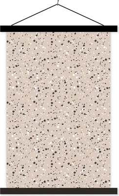 Produktbild von MuchoWow® Textilposter Sommer - Polka dots - Pastell - Muster 120x180 cm mit schwarzem Rahmen - Fotos