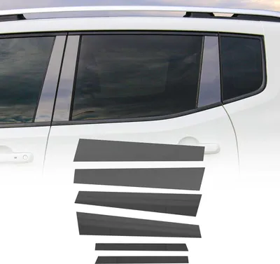 Image de Garniture piliers de fenêtres pour BMW Série 5 E60 03-10 M5 04-10 inox Foncé