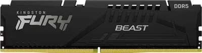 Produktbild von Kingston FURY Beast - DDR5 - Kit - 32 GB: 2 x 16 GB - DIMM 288-PIN - 5600 MHz / PC5-44800 - CL40 - 1.25 V - ungepuffert - on-die ECC - Schwarz