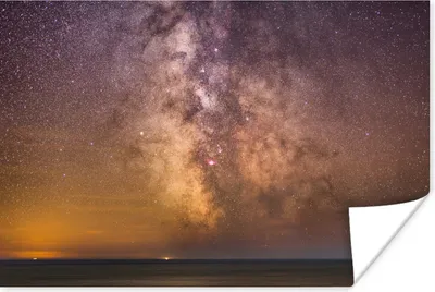 Produktbild von MuchoWow® Poster Bunter Himmel mit der Milchstraße 60x40 cm - Schlafzimmerdekoration