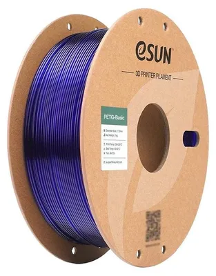 Obrázek produktu pro 3D filament, materiál PETG, vysoká pevnost, PRŮSVITNÁ MODRÁ