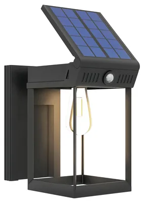 Produktbild von Outsunny Solar Wandleuchte, LED Außenleuchte Gartenleuchte mit Warmweißes Licht
