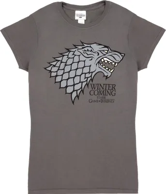 Image de Game of Thrones - T-shirt "Stark Sigil" pour femme NS6264 (XL) (Gris)
