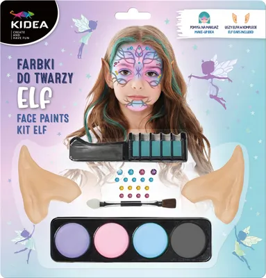 Produktbild von Gesichtsfarben-Set Elfenohren Kidea 7142