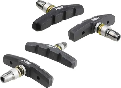 Produktbild von 4 Stück (2 Paar) POINT V-Brake Bremsschuhe Bremsbeläge Bremsgummis 70mm symetrisch, Shimano kompatible, Fahrrad, MTB