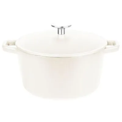 Produktbild von GSW Gusseisentopf 21cm 3,8l weiß