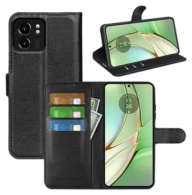 Obrázok produktu pre Pre Motorola Edge 40 Smart Mobile Phone Case Black Leatherette Case Cover Case Book
