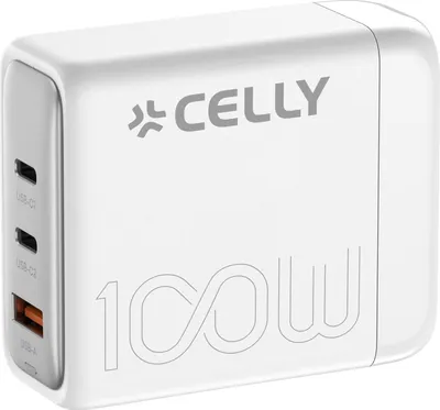 Obrázok produktu pre Celly PS3GAN100WWH, Vnútorný, AC, USB, Biela