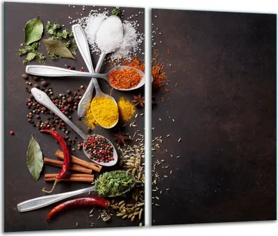 Produktbild von Herdabdeckplatten 2 teilig 30x52 Glaskeramikfeld Abdeckung Glas Küche