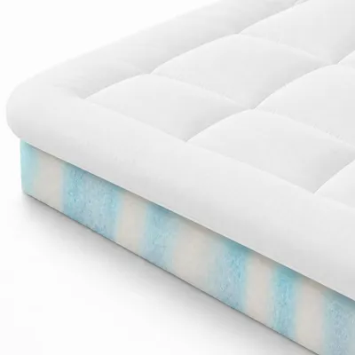 Productafbeelding van Matrastopper - Gel-traagschuim - 140 x 200 cm - 10 cm dik - Ademend