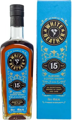 Produktbild von White Heather 15 Years + Box 700ml 46% Vol.