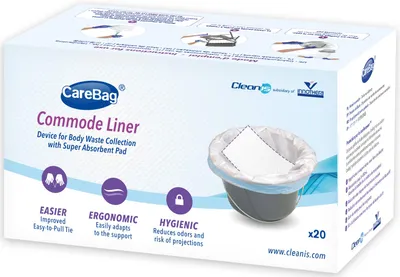 Productafbeelding van Carebag Toiletstoel Commode Liner (20 stuks)