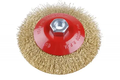 Produktbild von Kegelbürste 125 mm, 10 mm Bohrung zum Entrosten, Entlacken, Polieren