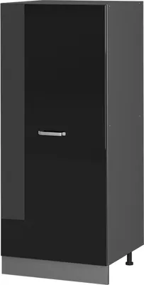 Produktbild von Vicco Hochschrank R-Line, 60 cm, Schwarz Hochglanz/Anthrazit