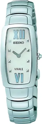 Produktbild von Seiko Damen-Dressuhr silber weiß SUJ783